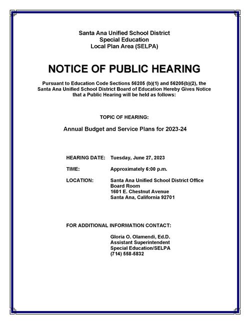 Notice of Public Hearing 2023-24